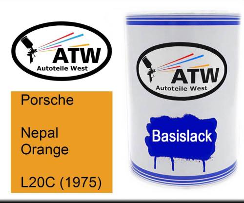 Porsche, Nepal Orange, L20C (1975): 500ml Lackdose, von ATW Autoteile West.